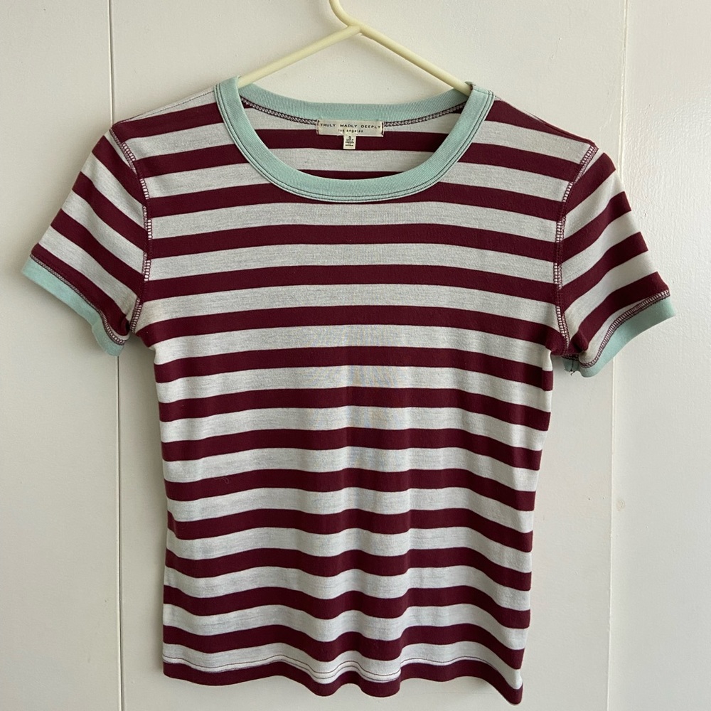 Striped baby tee